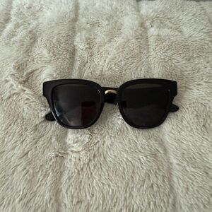 Dolce & Gabbana Black Sunglasses with Gold Accent